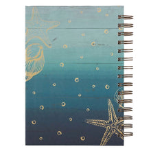 Load image into Gallery viewer, Journal - Be Still &amp; Know (Wirebound Teal Coastal)