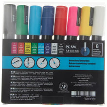 Load image into Gallery viewer, Basic Color Posca PC-5M Paint Markers - 8 Piece Set