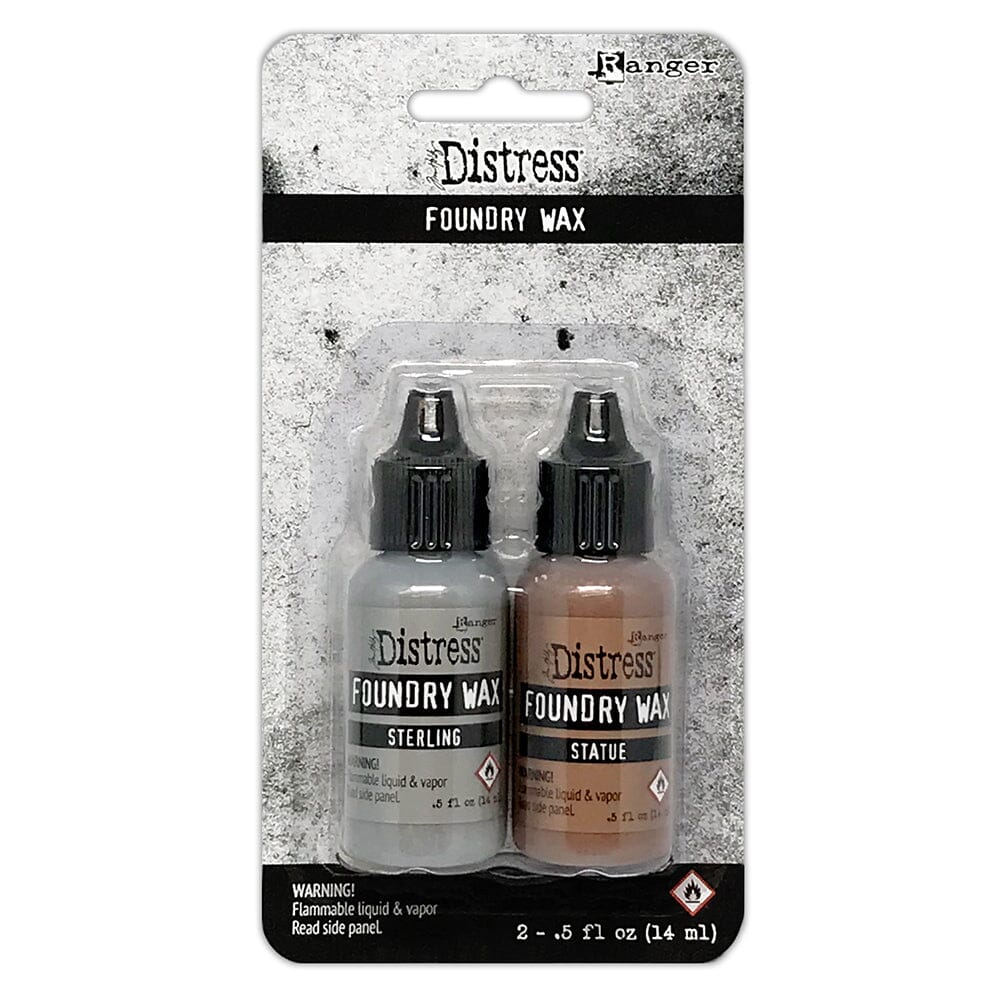 Ranger Distress Foundry Wax - Set of 2 -Sterling and Statue