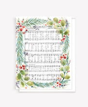 Load image into Gallery viewer, Watercolor Hymn Greeting Card Boxed Set of 8 cards and envelopes,(9 Christmas) (Marydean Draws)