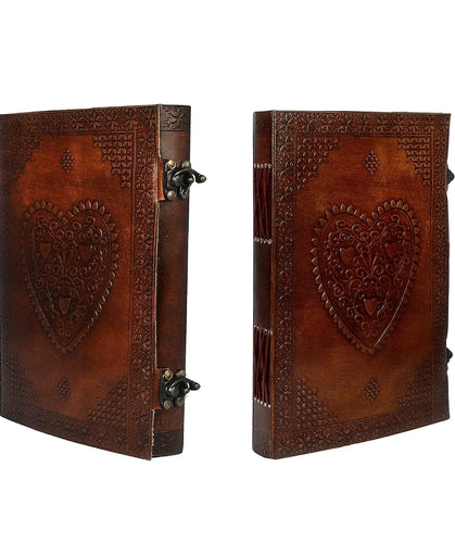 Leather HEART Sketchbook/Journal