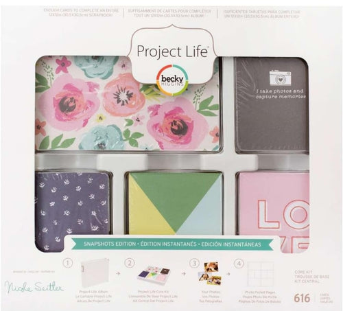 Project Life 380860 Kit Core Snapshots Editions (616 Pieces), Multi Colored