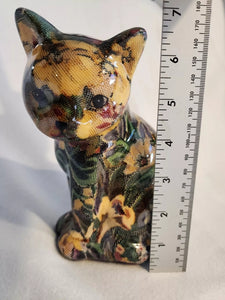 Vintage Decoupage Cat or Kitten