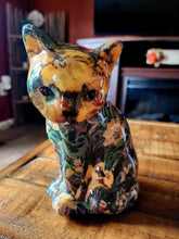 Load image into Gallery viewer, Vintage Decoupage Cat or Kitten