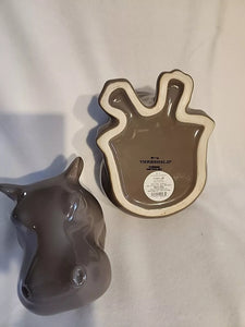 Threshold Hippo Hippopotamus Cookie Jar Target Gray Stoneware from 2015