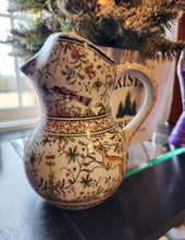 Load image into Gallery viewer, VTG Ceramica Conimbriga Hand Painted Forrest Sec XVII Pottery Pitcher