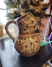 Load image into Gallery viewer, VTG Ceramica Conimbriga Hand Painted Forrest Sec XVII Pottery Pitcher