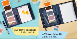 Travel Paint Kit Size A6 or A5 (Viviva Colors)