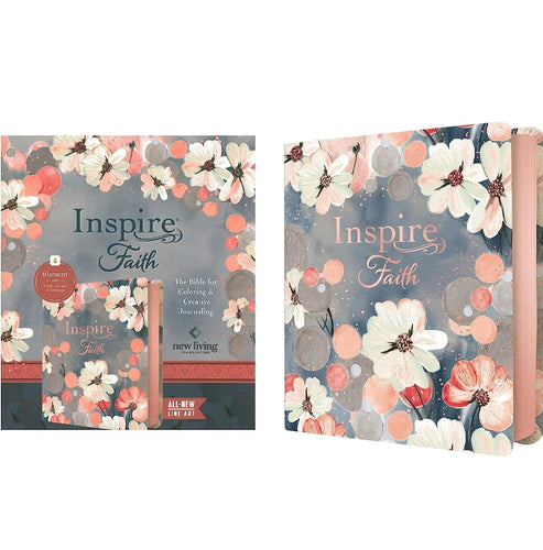 NLT Inspire Faith Bible - Filament Enabled (Watercolor Garden Leatherlike)