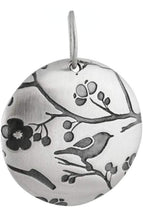 Load image into Gallery viewer, Sterling Silver Etched Bird Charm/Pendant