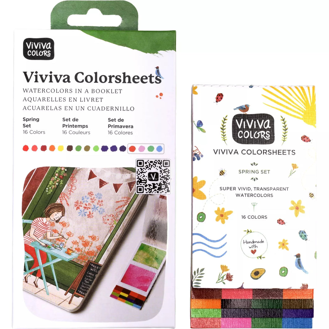 Watercolors - Viviva Colorsheets Spring Set