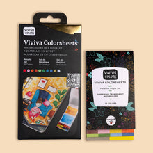 Load image into Gallery viewer, Watercolors - Metallic Set - Viviva Colorsheets (Viviva Colors)