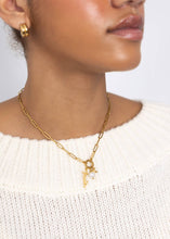 Load image into Gallery viewer, Gold Stainless Steel Faith Charm Holder Necklace Gift Set: Gold