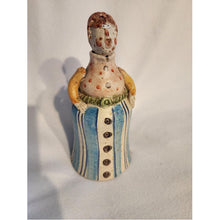 Load image into Gallery viewer, ITALICA ARS Hand Painted Ceramic Bottle Lady Olive Oil Decantor Made in Italy 7&quot;