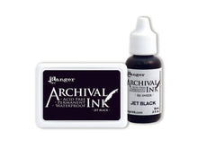 Load image into Gallery viewer, Archival Ink™ Pads Re-Inker Jet Black, 0.5oz