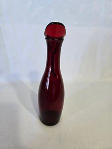 Vintage Royal Ruby Red Glass Pitcher by Anchor Hocking, MCM