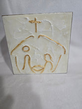 Load image into Gallery viewer, Nativity Gold Plaque Art