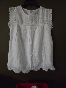 White Eyelet Blouse