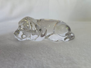 Sleeping Dog Crystal Figurine