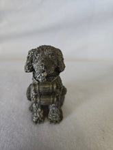 Load image into Gallery viewer, Vintage Honeywell Hudson Pewter Saint Bernard Dog Figurine