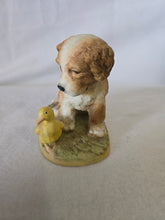Load image into Gallery viewer, Vintage HOMCO Porcelain Cocker Spaniel Puppy, Dog with Duck Figurine