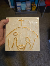 Load image into Gallery viewer, Nativity Gold Plaque Art