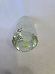 Jellyfish Clear Quartet Glow in the dark 6.5 x 2.5 Art Glass Table Top Paperweight