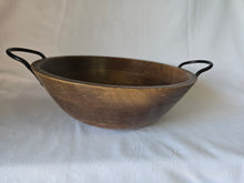 Load image into Gallery viewer, ThirstyStone Wood Salad Bowl with Iron Handles