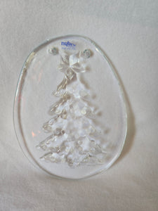 Nybro Sweden Art Glass Christmas Tree Decor