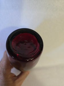 Vintage Royal Ruby Red Glass Pitcher by Anchor Hocking, MCM