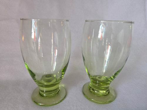 Crista Copa Drinking Glasses - Set of 2 Lime