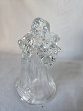 Load image into Gallery viewer, Vintage DePlomb Crystal Santa Claus Candle Holder
