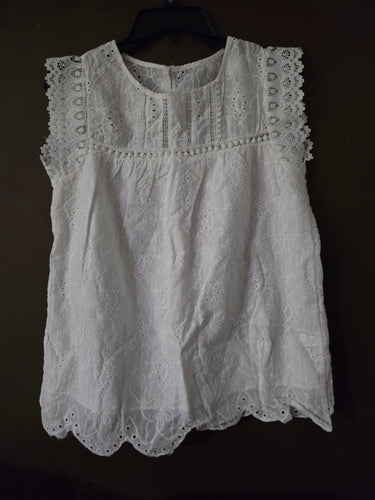 White Eyelet Blouse
