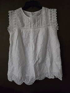 White Eyelet Blouse