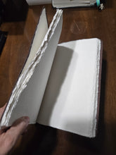 Load image into Gallery viewer, Embossed Leather Sketchbook with Handmade Paper