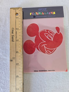 Epcot International Festival of the Arts 2-pack Scavenger Hunt Stencils - Mickey