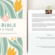 Load image into Gallery viewer, The Bible In A Year: A 52-Week Journey Through God's Word (Spiral Bible)