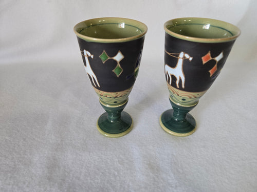 Arita Pottery Wine Glasses