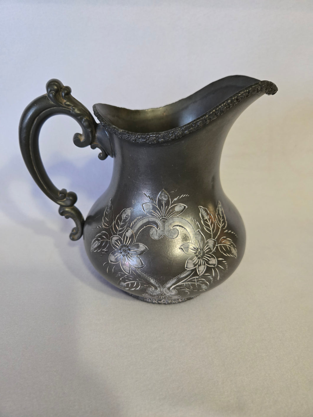 Silver Plated Pitcher by American Co 600 Quadruple.