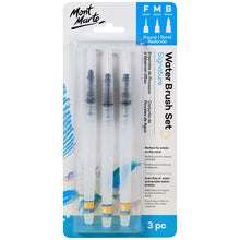 Load image into Gallery viewer, Water Brush Set Signature Round 3pc (Mont Marte)