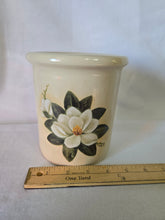 Load image into Gallery viewer, Vintage Shaker &amp; Thangs Pottery Crock with Magnolia Design