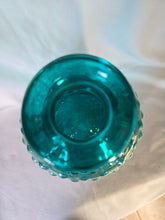 Load image into Gallery viewer, Hobnail like Glass Vase in aquamarine