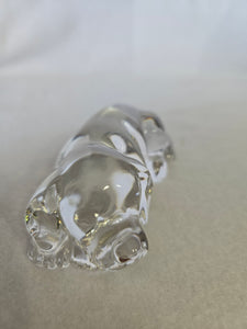 Sleeping Dog Crystal Figurine