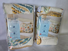 Load image into Gallery viewer, Reversible King Quilt and Pillow Shams in Sarah Ocean Medley