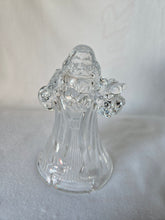 Load image into Gallery viewer, Vintage DePlomb Crystal Santa Claus Candle Holder