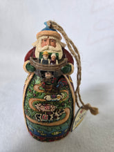 Load image into Gallery viewer, Jim Shore Heartwood Creek "Two-By-Two" Santa with Noah's Ark Ornament