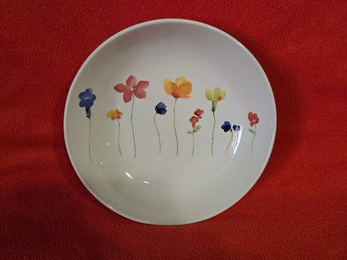 Staffordshire Scattered Flowers Pasta Bowl
