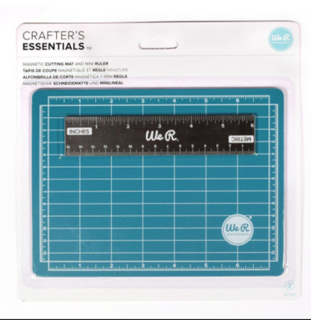 Crafter's Essentials Magnetic Cutting Mat & Mini Ruler – Faith Reflections
