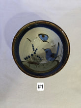 Load image into Gallery viewer, Vintage Tonala Pottery Bowls signed by Ken Edwards,  Mid-20th Century, Bird &amp; Butterfly designs. 4 Available, Sold Individually