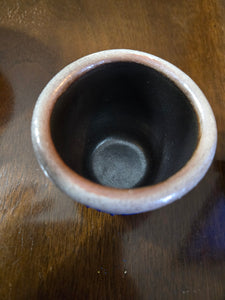 Salmon Falls Pottery Salt Glazed Blueberry vine Pottery Cup